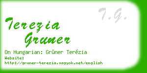 terezia gruner business card