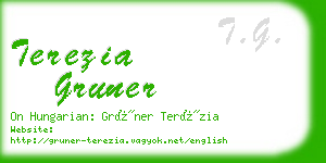 terezia gruner business card